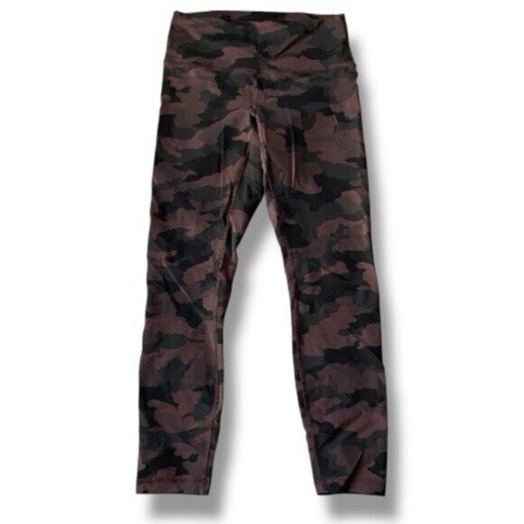 Lululemon Wunder Train High-Rise Tight 25" Heritage 365 Camo Brown Earth Multi 8 - Picture 4 of 7